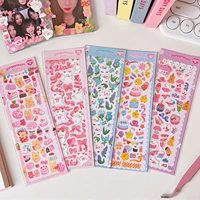 new kawaii series decorative stickers kpop idol card album scrapbooking postcards holder sticker materials school stationery