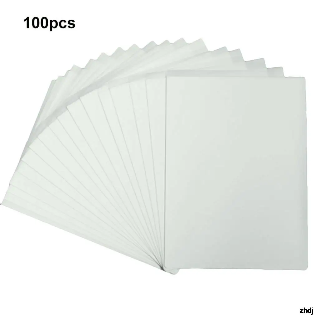 

100PC A4 Tattoo Transfer Paper Heat Thermal Copier Stencil Papers For T-Shirts Mobile Phone Case Transfer Machine Accessories