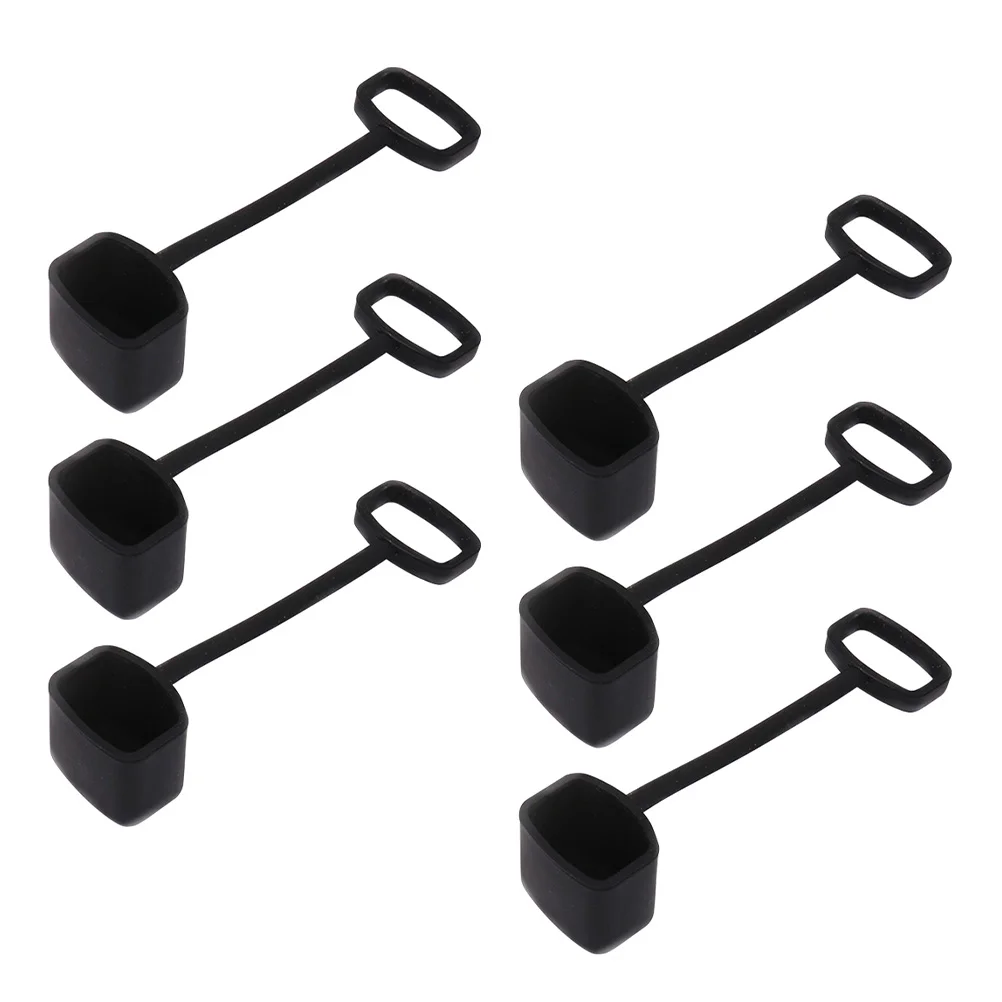 

6pcs Kazoo Covers Silicone Protective Kazoo Covers Kazoo Supplies Black