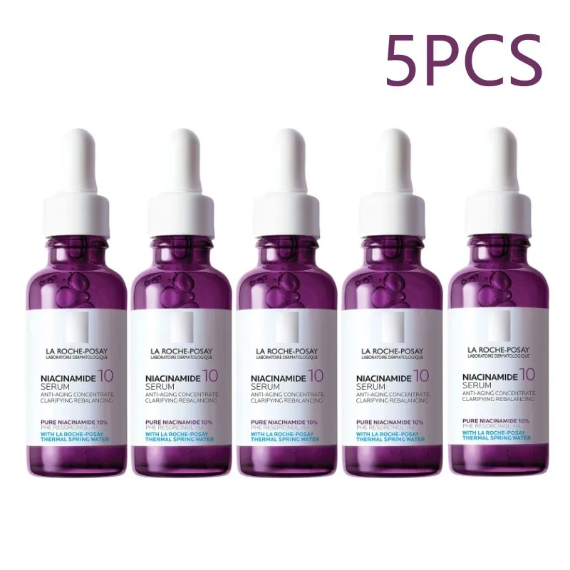 

5PCS La Roche Posay Face Serum With Niacinamide 10% Anti-Aging Brightening Skin Anti-dark Spots Improve Dullness Repairing 30ml