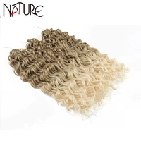 nature afro curly twist crochet hair synthetic water wave hair crochet braids goddess twist braiding hair extensions for women