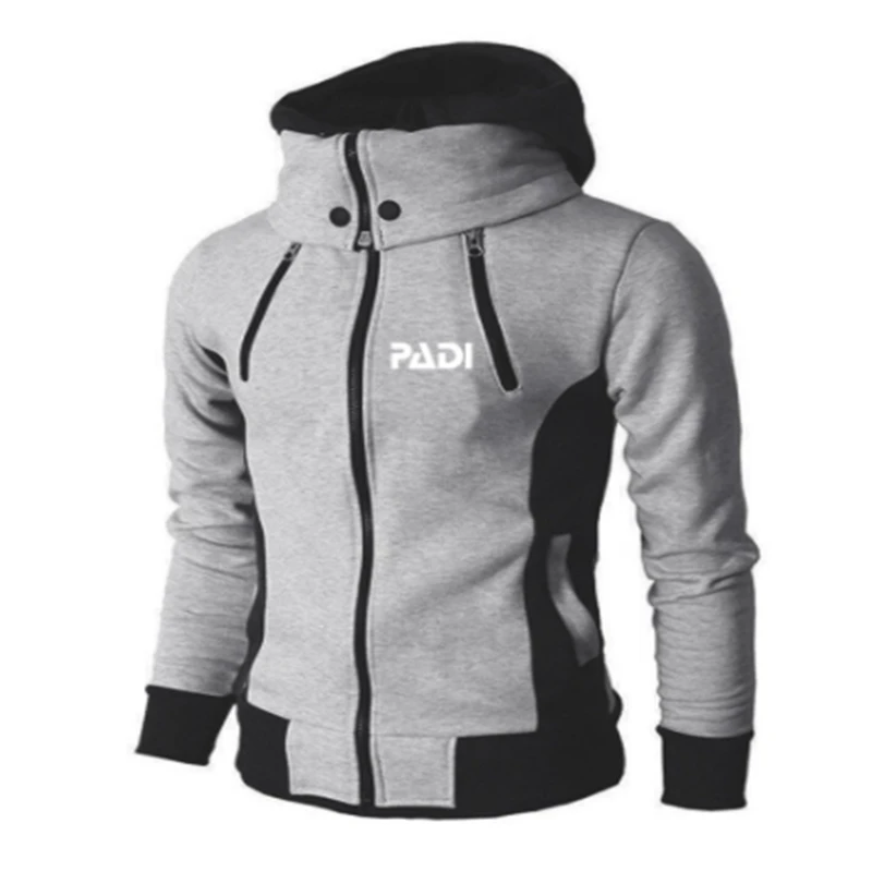 Белая толстовка с капюшоном для водителя логотипом Padi спортивная одежда Свитшот