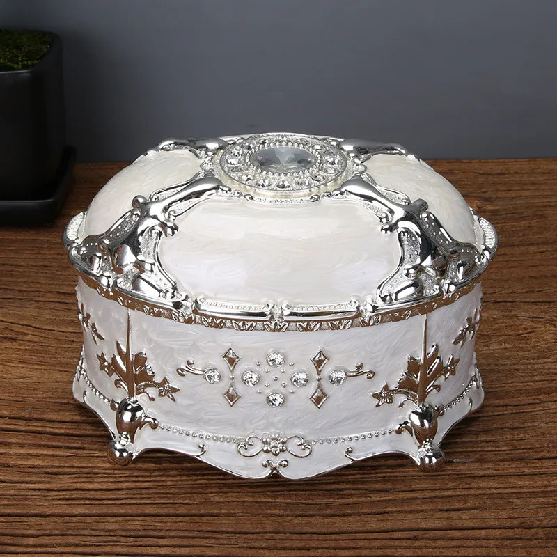 Vintage Oval Trinket Case Storage Keepsake Box Christmas Birthday Gift