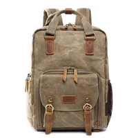 camera bag batik waterproof canvas casual backpack for photography slr digital backpack