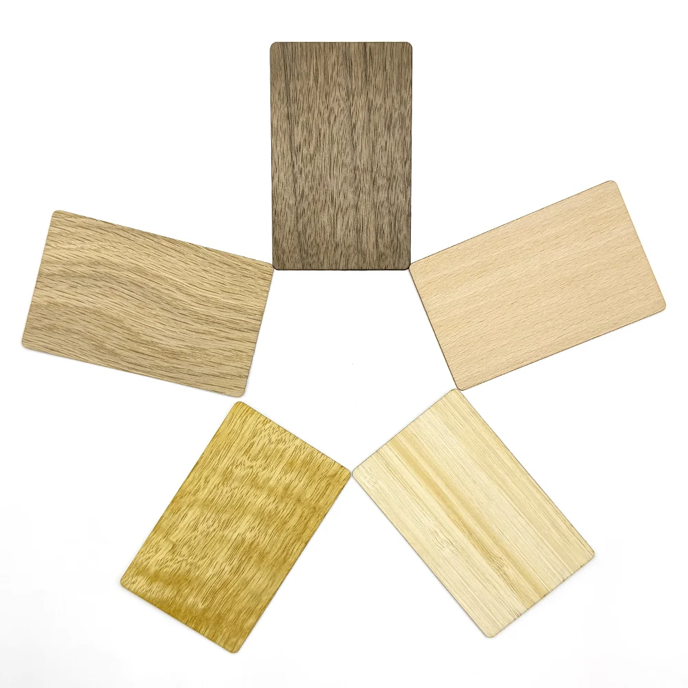 Фото RFID S50 Smart Wooden Card 14443A Classic 1K EV1 S50 Наклейка с мокрой инкрустацией F08 1024 байта RFID-метки IC M1 TAG №4