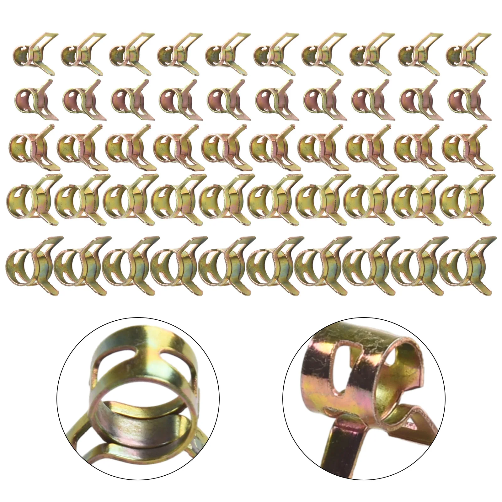 Зажимы для трубок набор инструмент 50 шт. трубка 65Mn пружинная сталь аксессуары