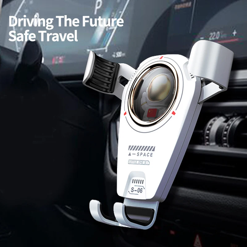 

Universal Astronaut Gravity Car Holder Air Vent Clip Mount Mobile Cell Stand Smartphone GPS Hands Free Personalized Car Mount