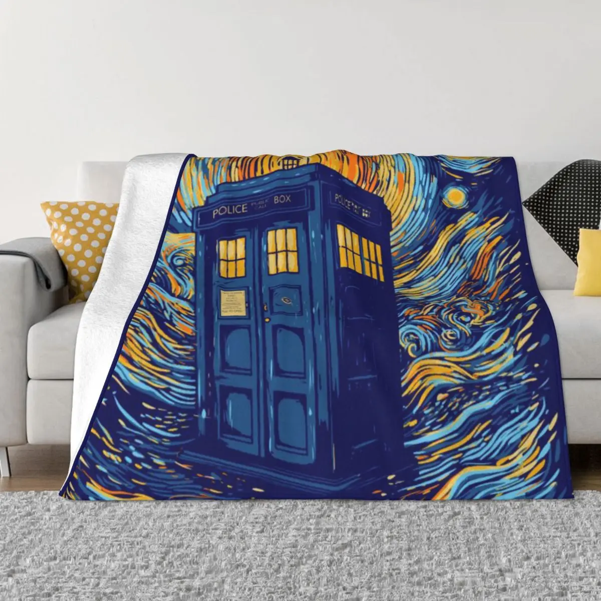 Starry Blue Box ультрамягкое одеяло из микрофлиса