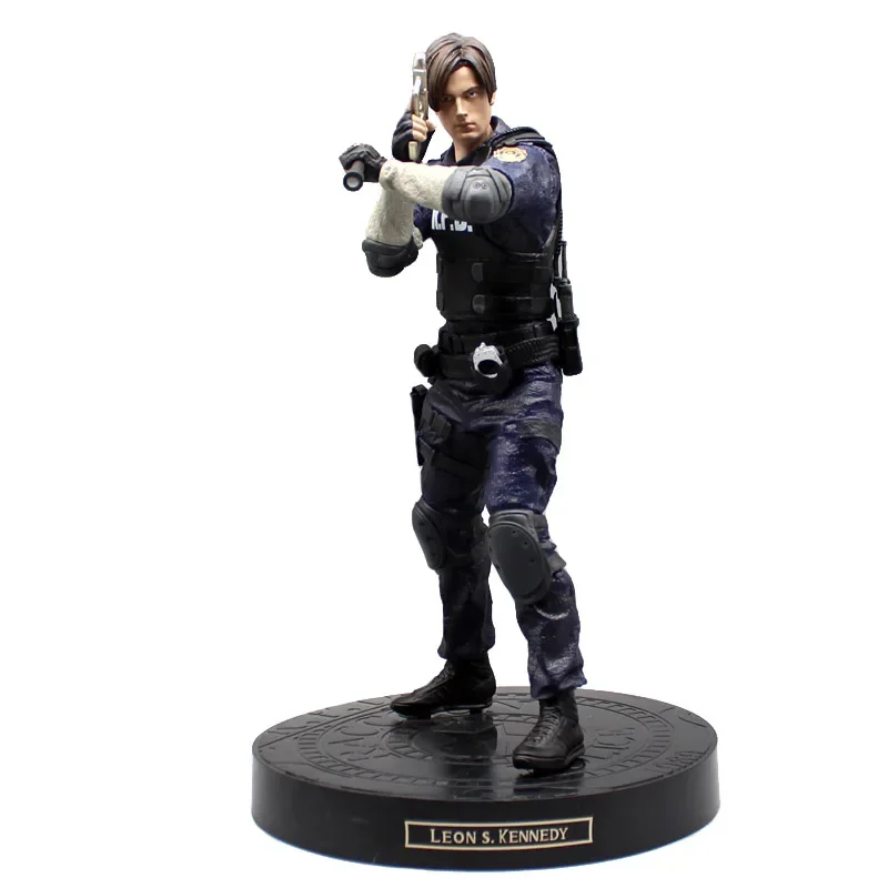 Аниме Resident Evil Фигурки GK Leon S. Kennedy Фигурка Steam 33 см Коллекция ПВХ Модель Статуя