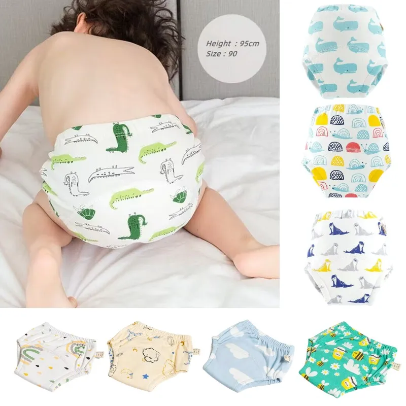 

25PC Baby Training Pants 6 Layers Cotton Baby Diaper Infant Shorts Nappies Panties Nappy Changing Underwear Cloth