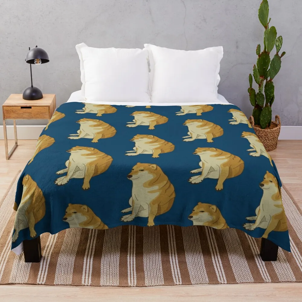 

Cheems Throw Blanket Sofa Blankets Blanket With Fur