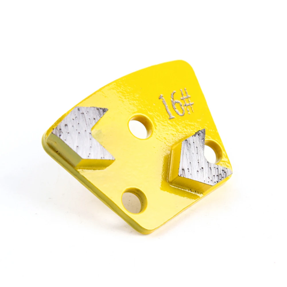 Trapezoid Sintered 2 Arrow Diamond Segments Metal Grinding Disc Block Wheel For Epoxy Solidified Terrazzo Concrete Floor