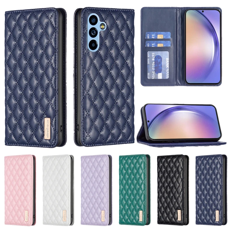

For Samsung Galaxy S23 Ultra S22 Plus S21 FE S20 FE A71 A54 A53 A51 A34 A33 A24 A14 A13 A12 Wallet Small Fragrance Leather Case