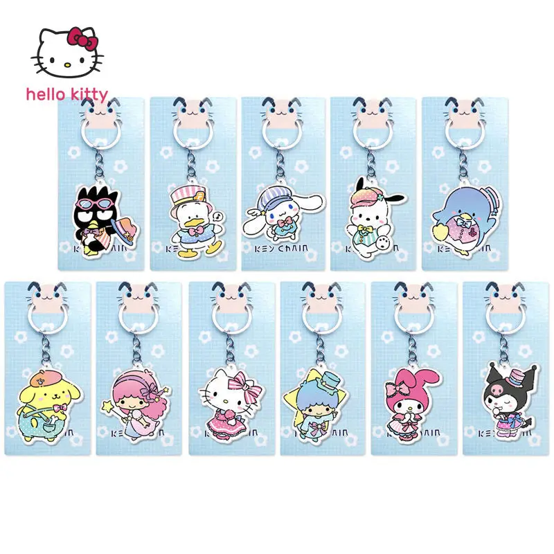 

Кулон Hello Kitty, кулон в стиле коричной розы, крутой Пингвин, мелодия Хелло Китти, двусторонний акриловый брелок
