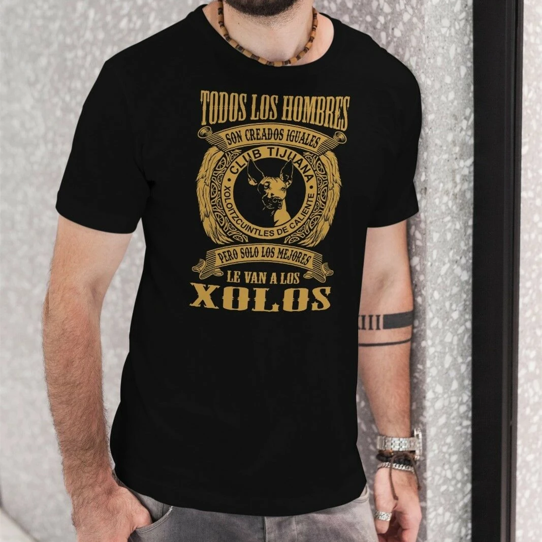 

Solo Los Mejores Le Van A Los Xolos Tijuana Black T-shirt Men's 100% Cotton Casual T-shirts Loose Top Size S-3XL