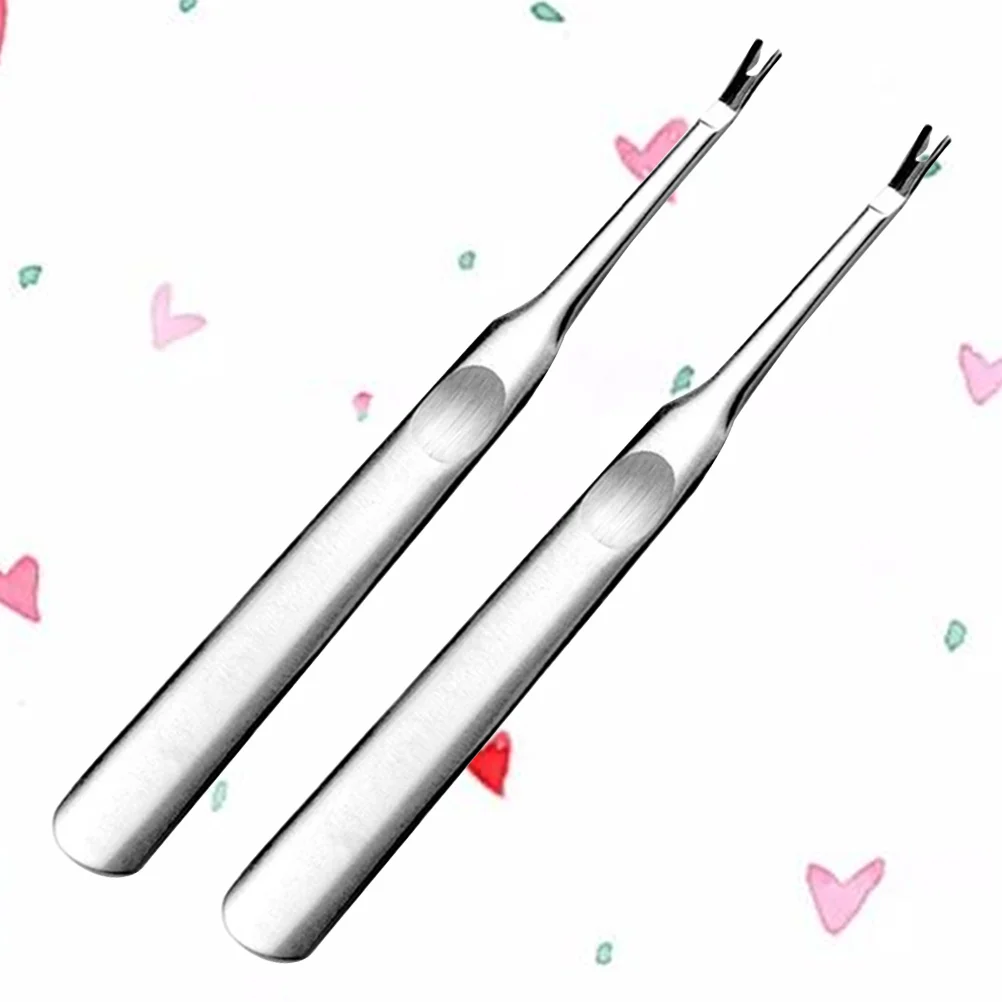 

2 шт., инструмент для удаления кутикулы из нержавеющей стали