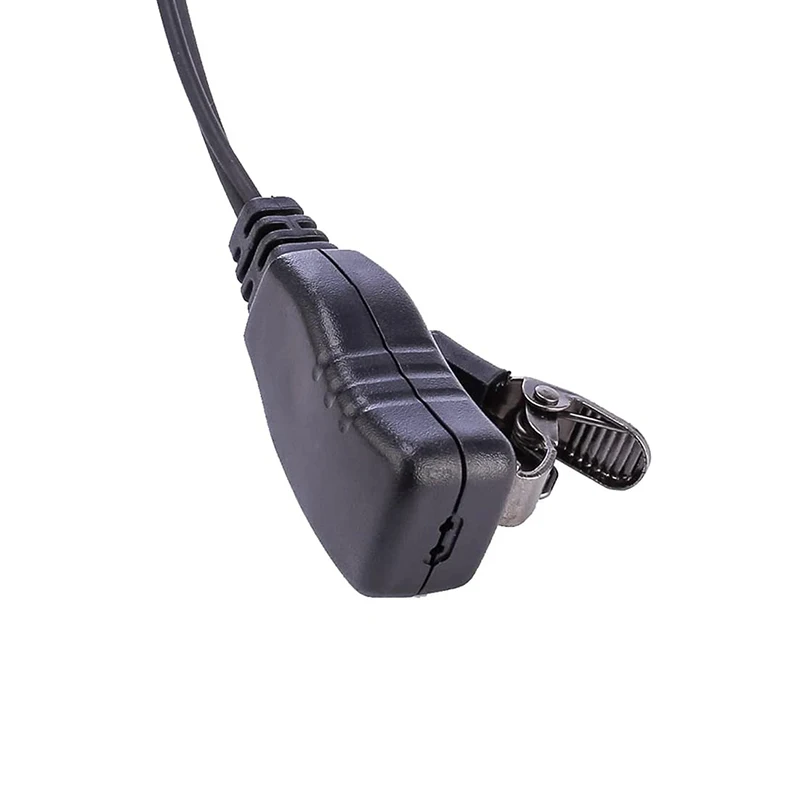 KUCL Walkie Talkie Earpiece Radio with PTT Mic Tansparent Air Acoustic Tube Surveillance Headset Compatible for Midland GXT LXT