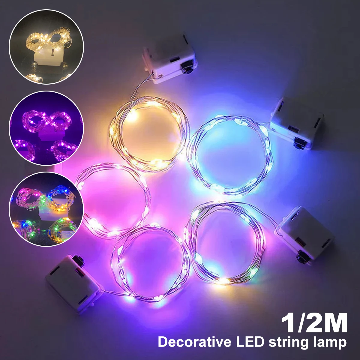 

6.6ft LED String Light 3 Lighting Modes Fairy Light IP64 Waterproof Twinkle Light Battery-operated Sprinkle Light String Decor