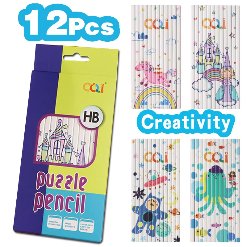 Diy Square Pencil Hb Sketch Sketch Writing Children's Drawing Black Pencil