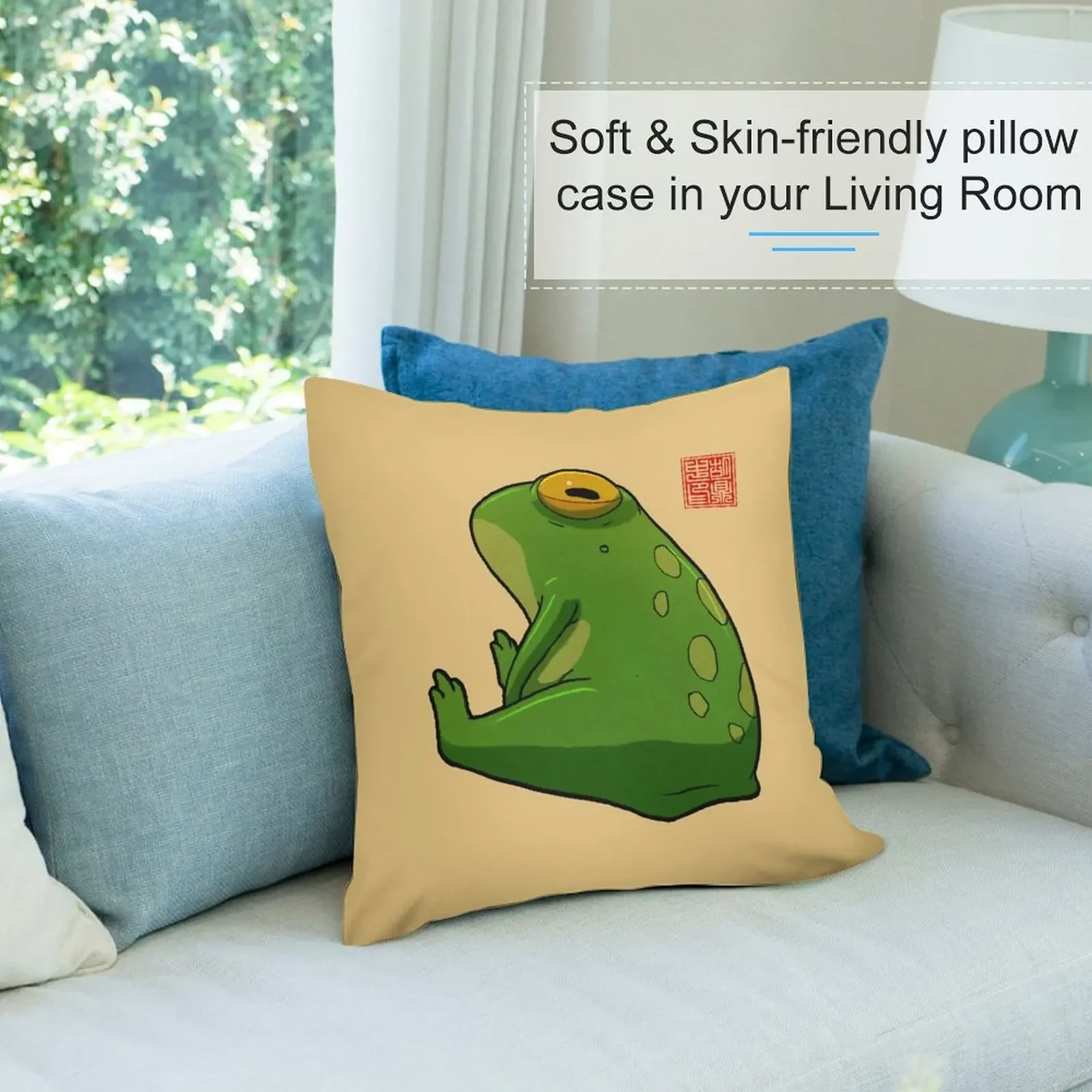 Подушка Grumpy Frog наволочка для девочек в стиле аниме рождественская подушки дивана