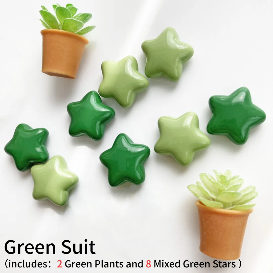 

10pcs Refrigerator Magnet Star Heart Mini Plan Magnetic Chalkboard and Whiteboard Photo Stickers Home Decoration for Ktichen