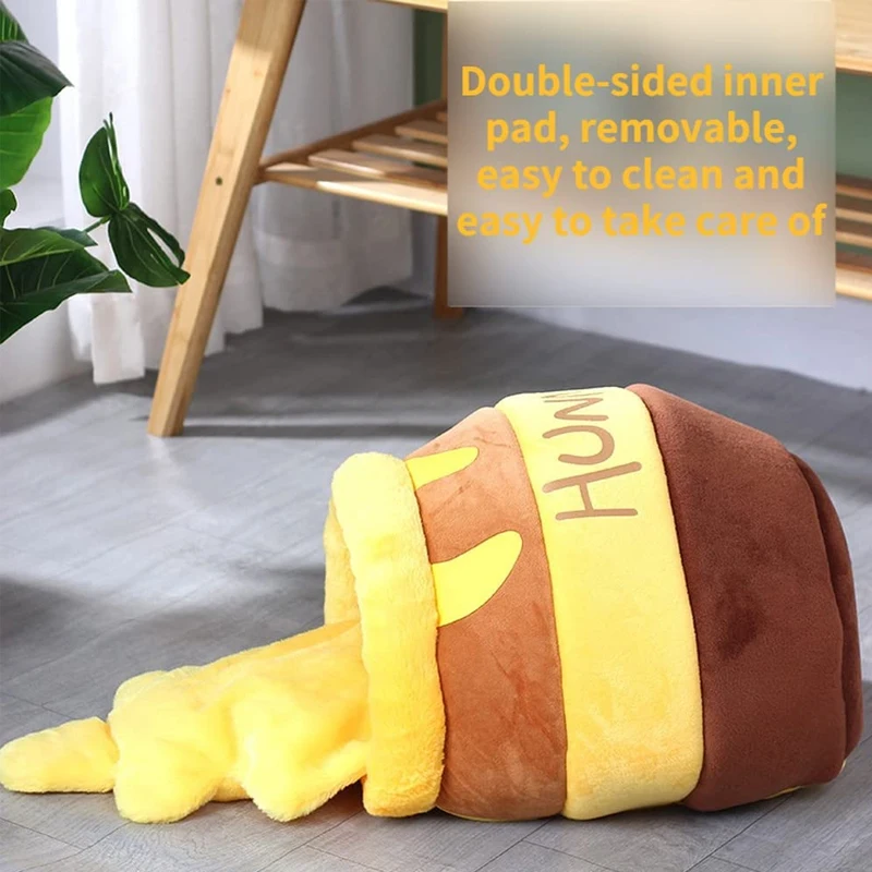 Домик для кошек в форме медового горшка милая Удобная Лежанка домашних питомцев