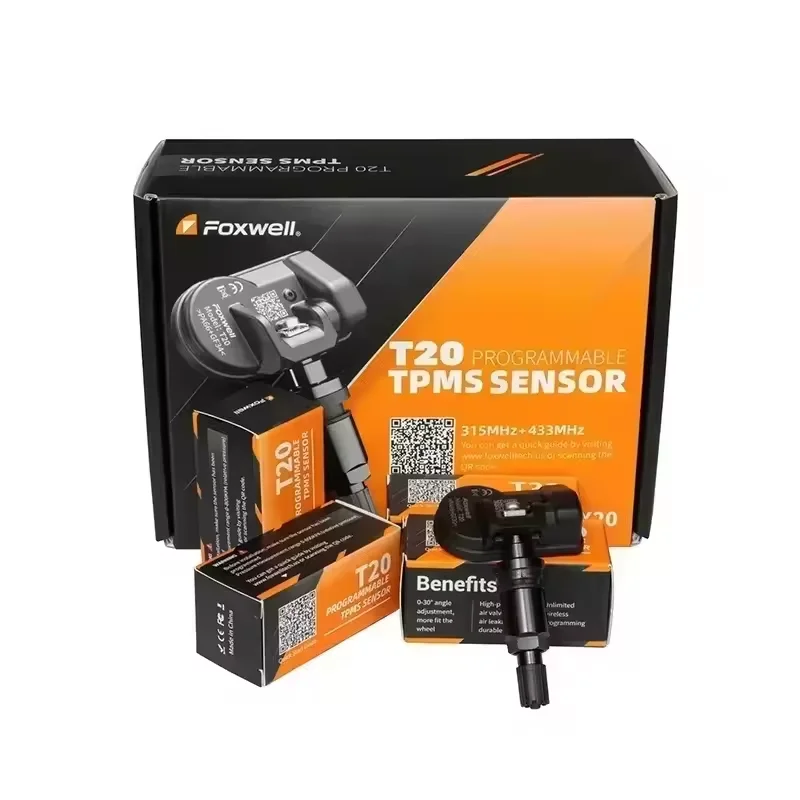 

Датчик давления в шинах Foxwell T20 TPMS 315/433 МГц для программирования и мониторинга системы контроля давления в шинах с помощью инструмента Foxwell TPMS