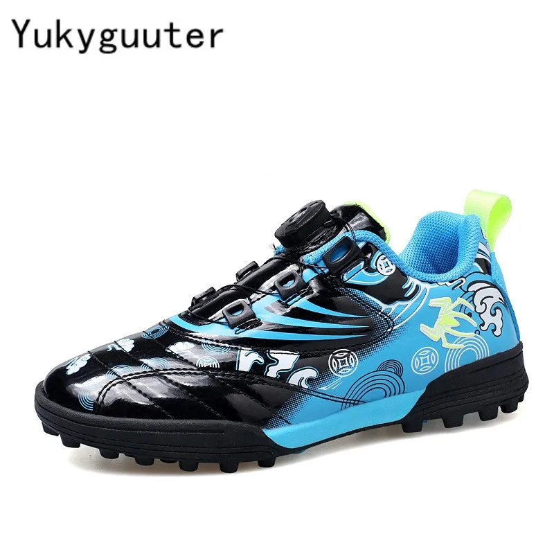 

Children Football Shoes Soccer Boots Kids Boy Girl Sneakers New Leather High Top Soccer Cleats Training Outdoor