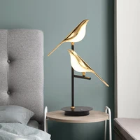 New Bird Led Table Lamp Golden Bird Desk Light for Living Room Table Kids Desk Night Stand Lamp for Bedroom Bed Side Floor Lamp
