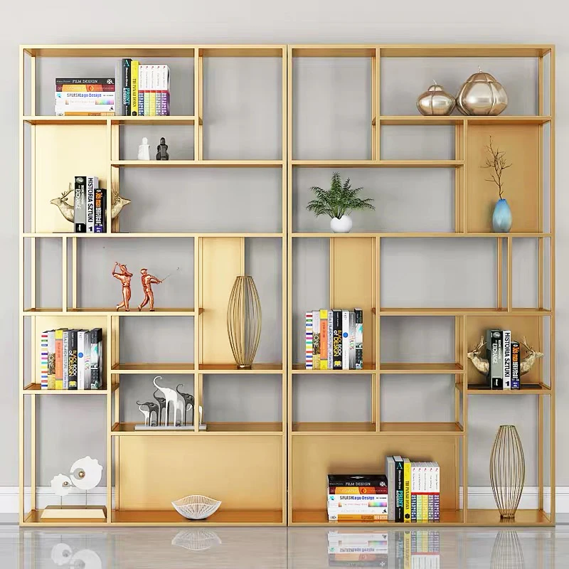 

Light luxury shelf bookcase decoration shelf modern minimalist living room bookshelf floor display shelf partition bogu shelf
