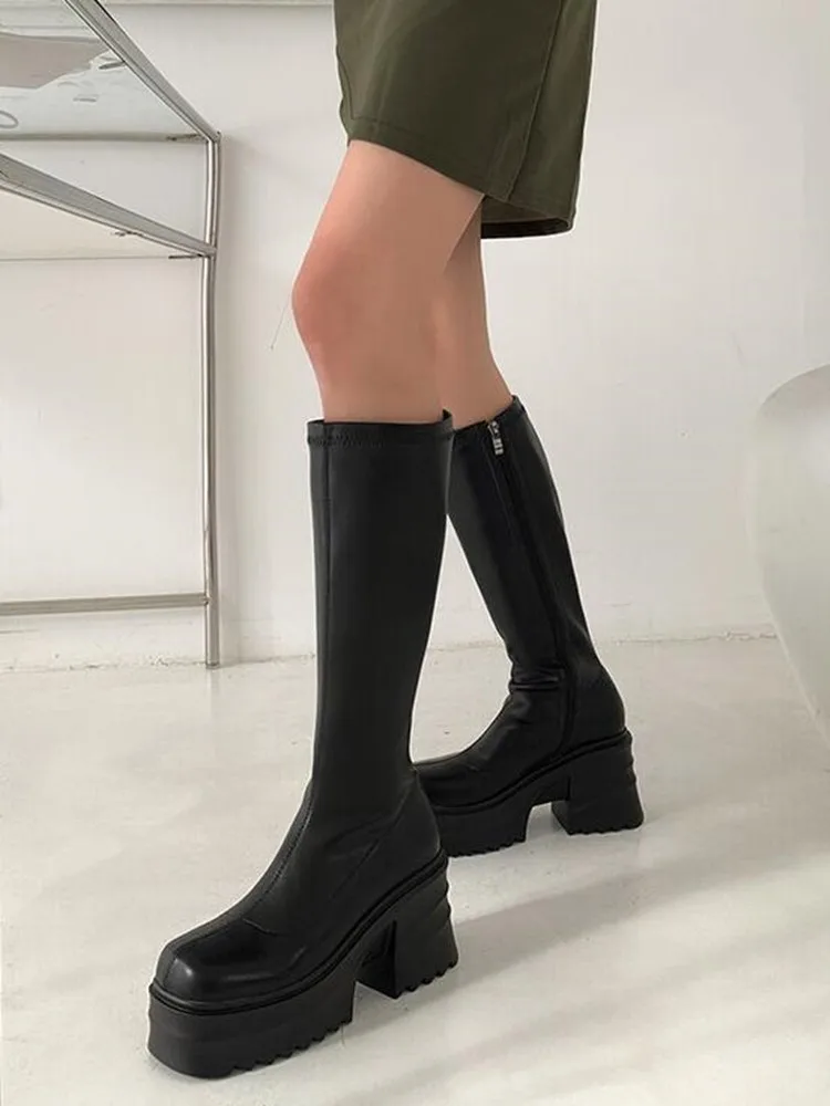 bota mujer caña elastica – Compra bota mujer caña elastica con envío en AliExpress version