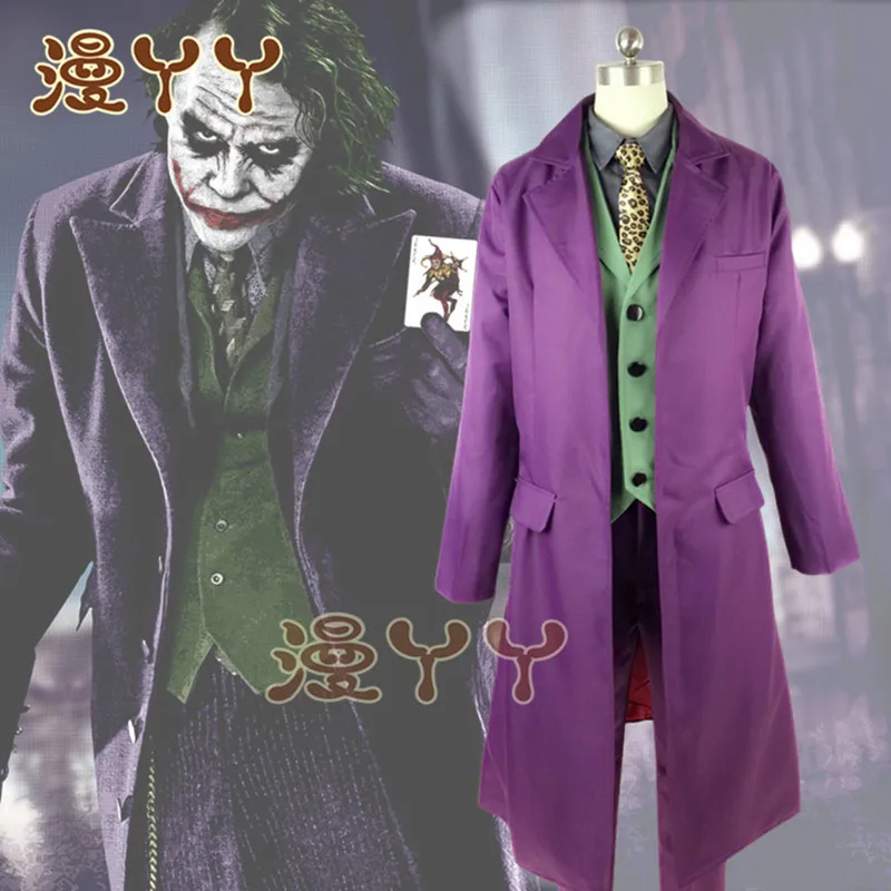 Костюм для косплея Heath Ledger мужской костюм Джокера из фильма Темный рыцарь на