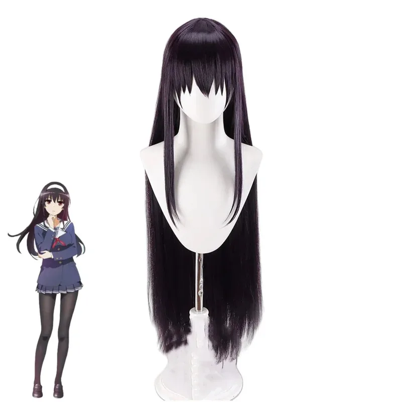 Фото CyAnime Saekano: How Raise A Boring Girlfriend Kasumigaoka Utaha Косплей Костюм JK Школьная форма Пальто Парик Мужчина Женщина Милый Su №5