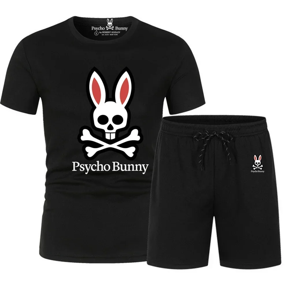 

Комплект спортивной мужской из футболки и шортов в стиле хип-хоп