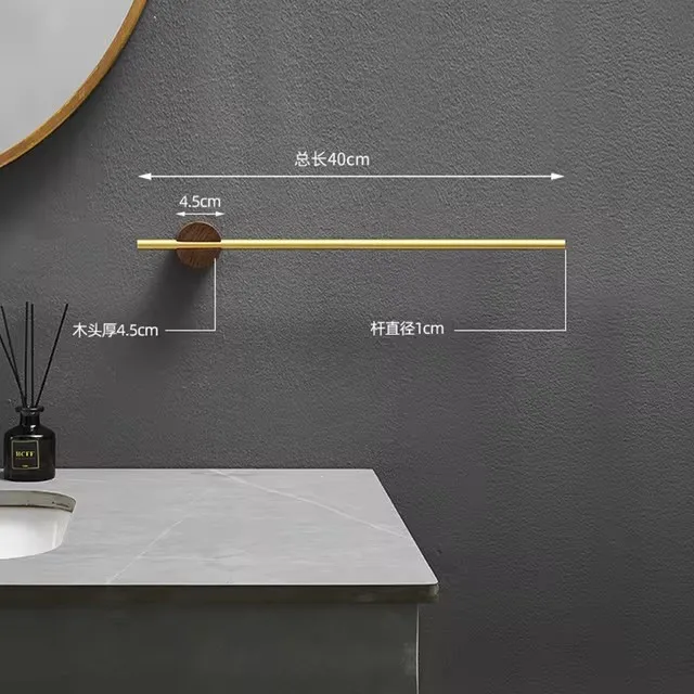 Вешалка для полотенец 40/50 см, вешалка для полотенец, держатель для полотенец, деревянная настенная вешалка для полотенец, полка для ванной, кухонная вешалка для хранения, домашние аксессуары