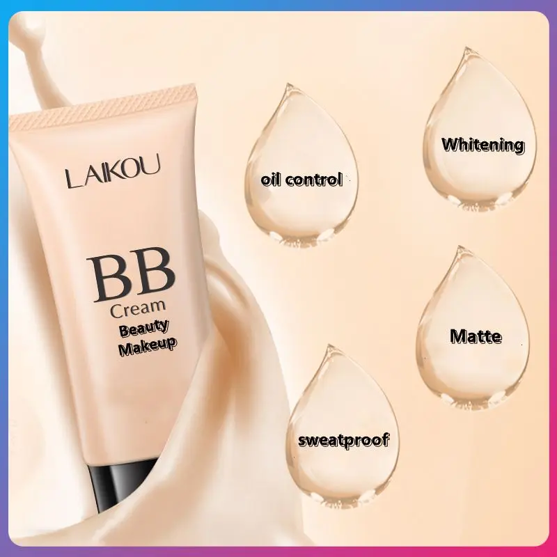 

Whitening oil control BB Cream Matte sweatproof brighten CC Cream waterproof repair Liquid foundation Hides pores Concealers Set