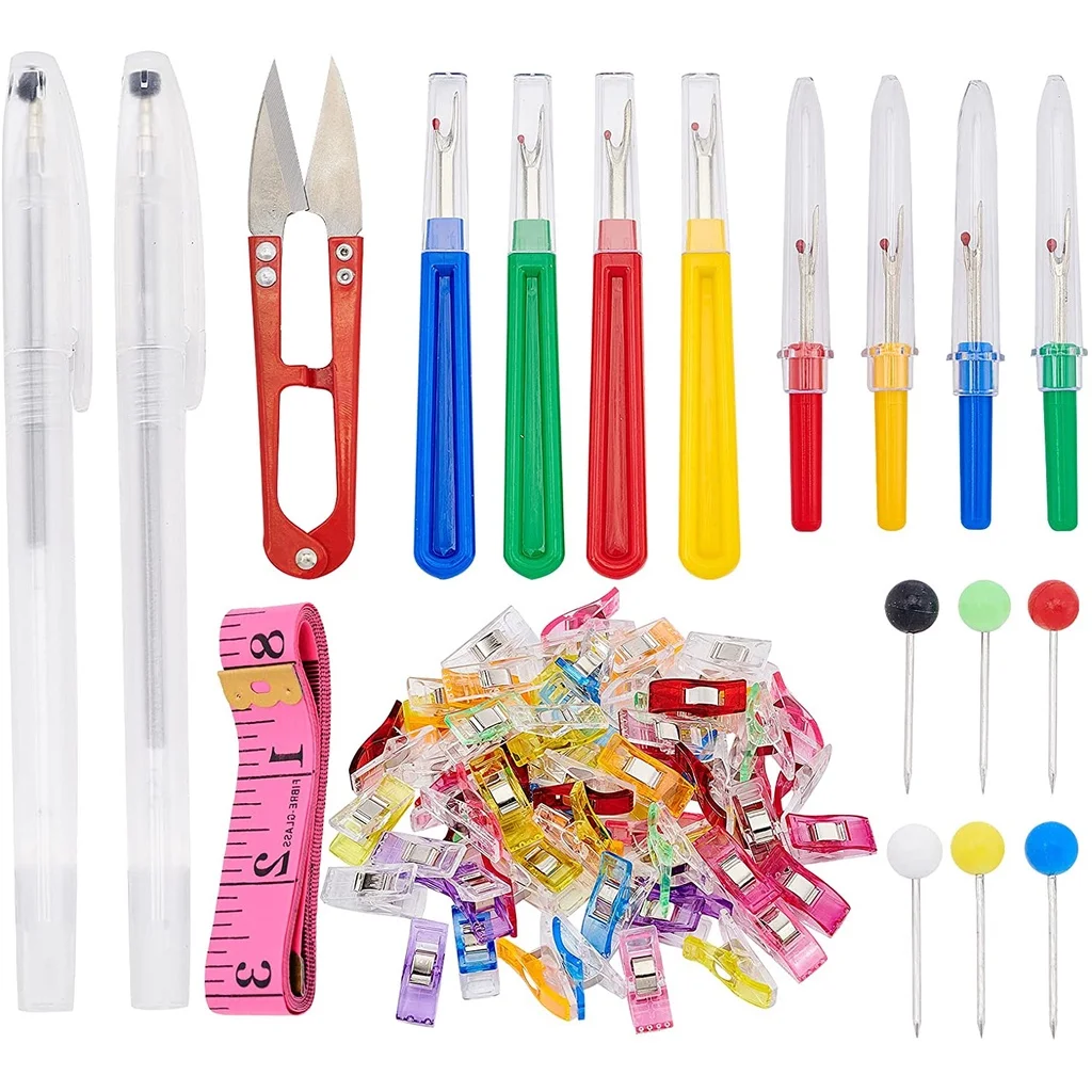 

Hand Sewing Tools Setswith Stainless Steel Plastic Water Soluble Pen Soft Tape Measure for Sewing Embroidery Accessories