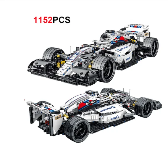 

Compatible with Lego Technic Formula Cars F1 Building Blocks Sports Racing Car Super Model Kit Bricks Toys for Kids Boys Gifts