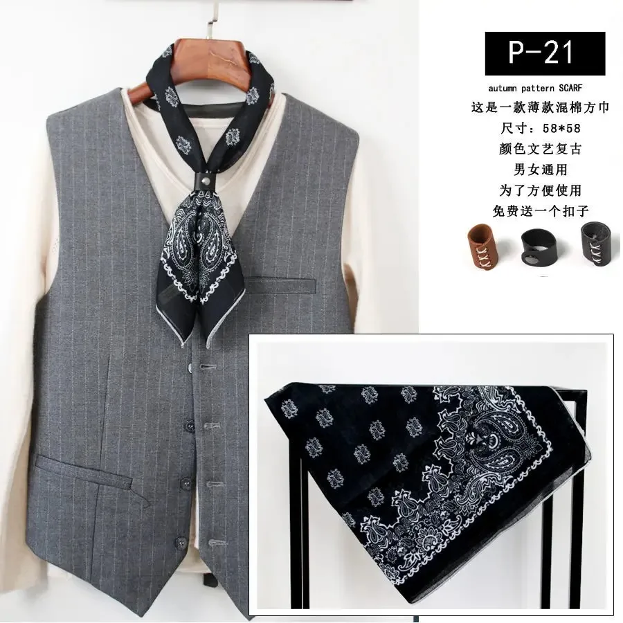 Мужской шарф из хлопка и льна