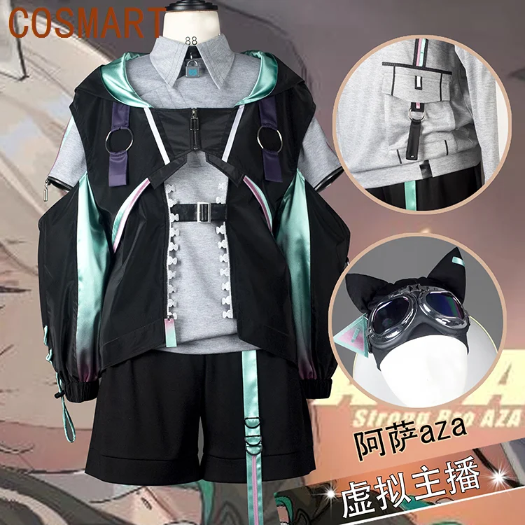 

COSMART Vtuber Nijisanji Aza Game Suit Gorgeous Handsome Leisure Uniform Cosplay Costume Halloween Party Role Play Outfit