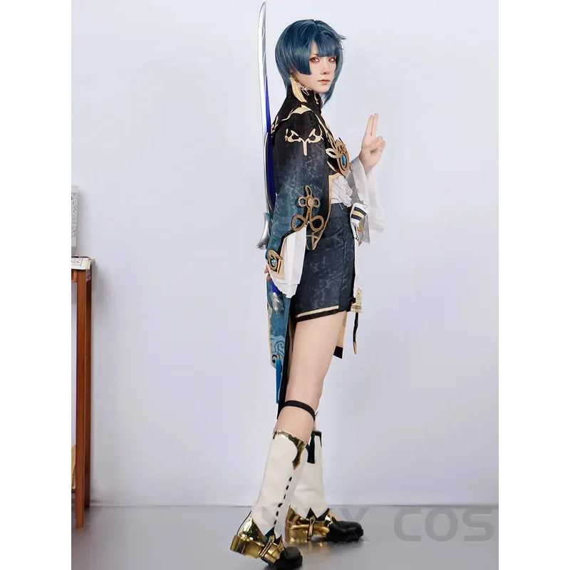 Платье для косплея Xingqiu костюм GenshinImpact одежда вечеринки ролевые игры комикс с