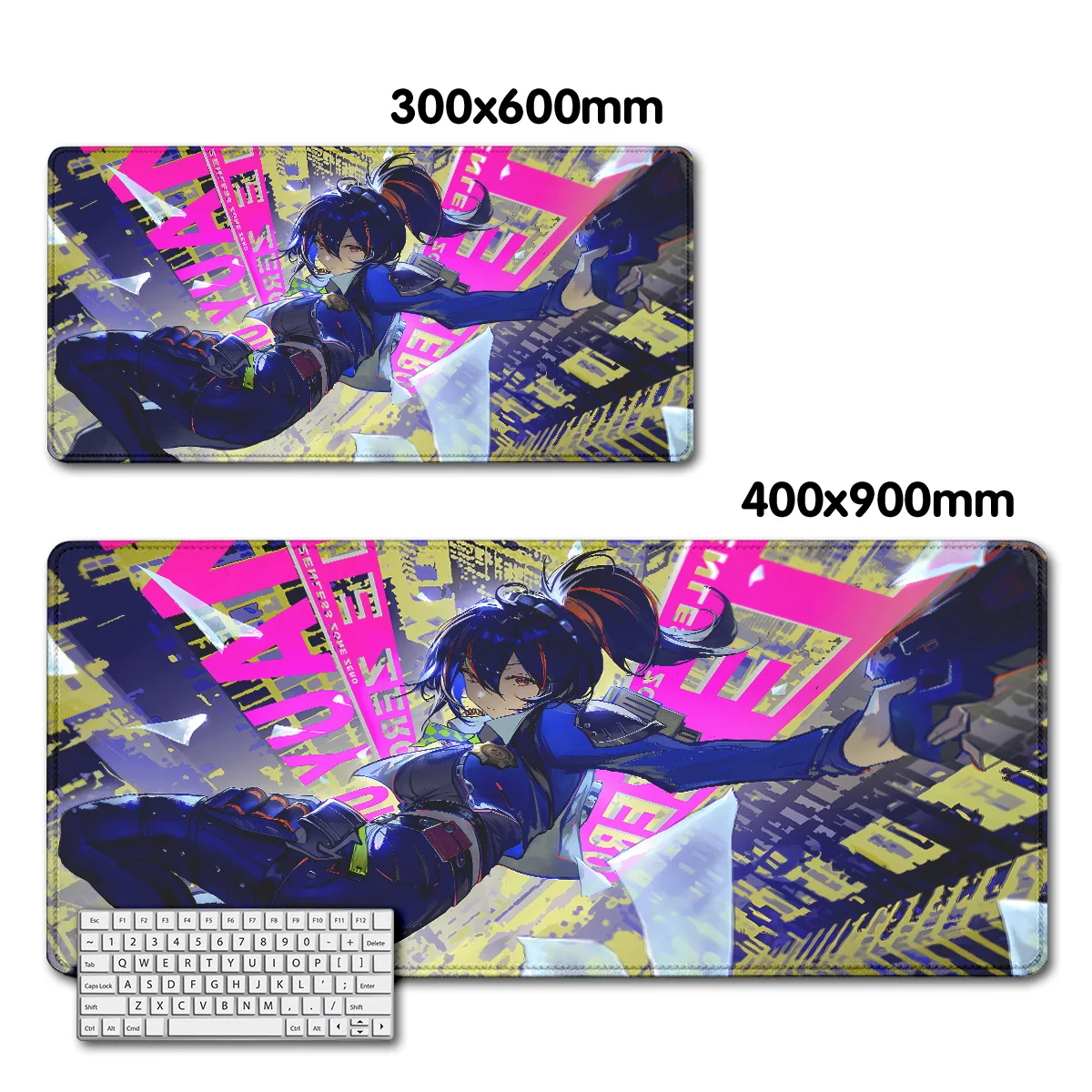 Игры Zenless Zone Zero ZZZ Zhu Yuan Настольный коврик teclado для мыши Высокое разрешение XXL