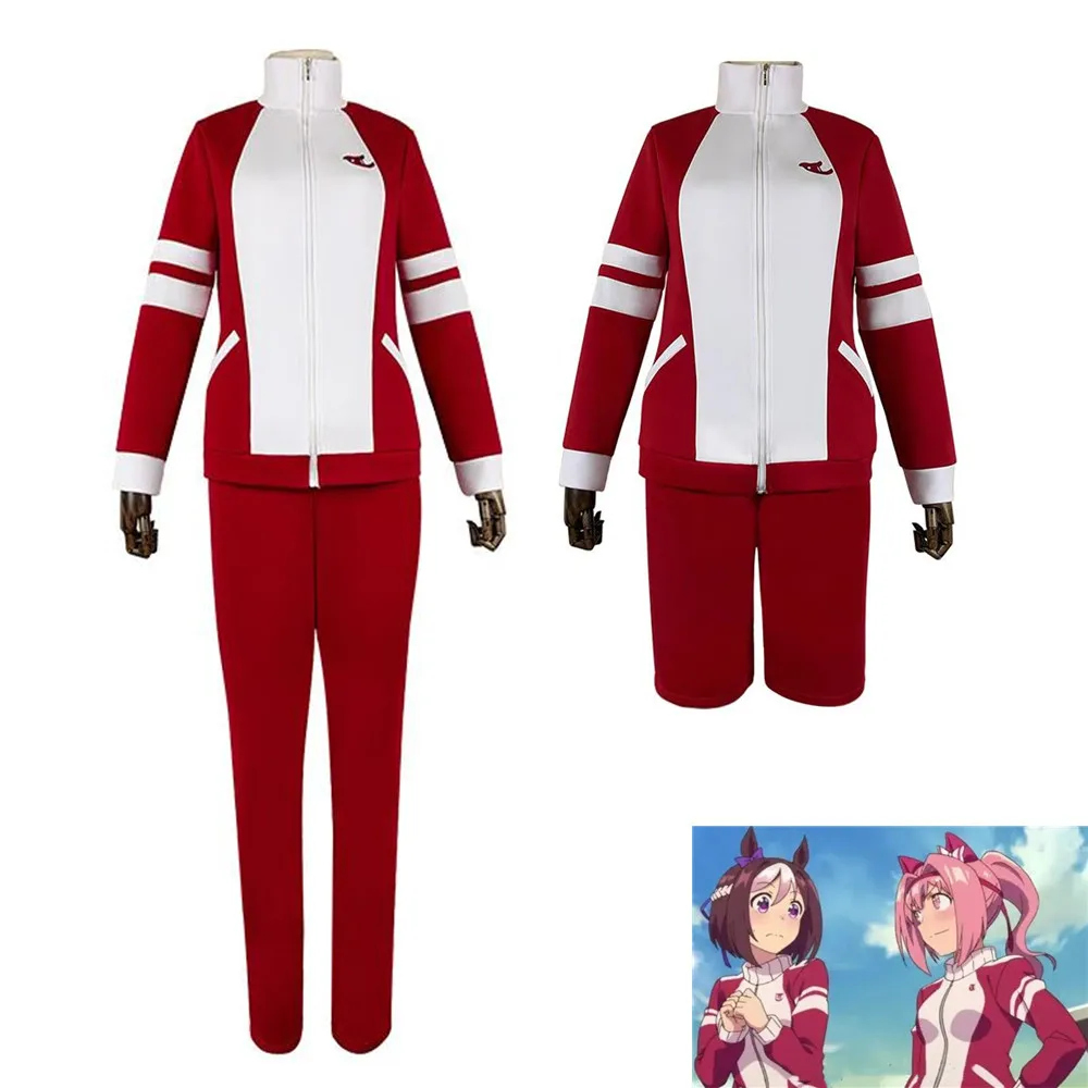 

Anime Game Umamusume: Pretty Derby Special Week Haru Urara/Haruurara Cosplay Costume Adult Unisex Halloween School Sports Suit