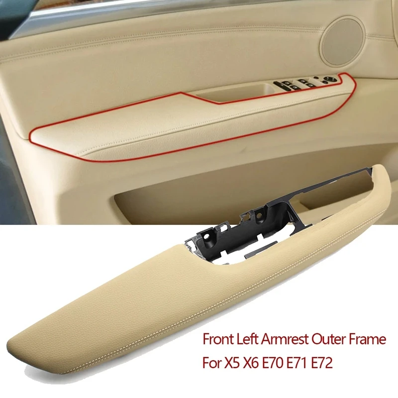 

Car LHD Interior Door Handle Armrest Outer Frame Bracket Replacement For BMW X5 X6 E70 E71 E72