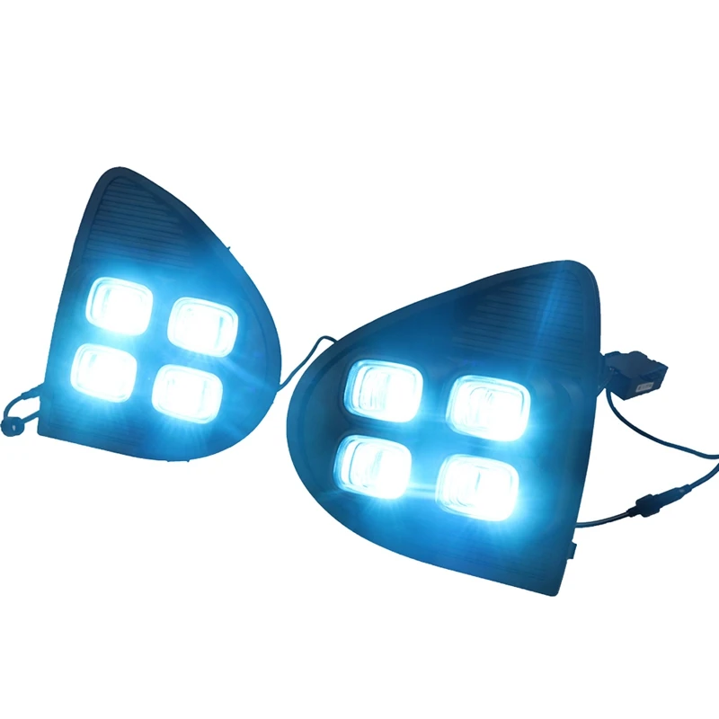 Трехцветные дневные ходовые огни с 4 глазами черного цвета DRL Front для Trumpchi 2018-2020