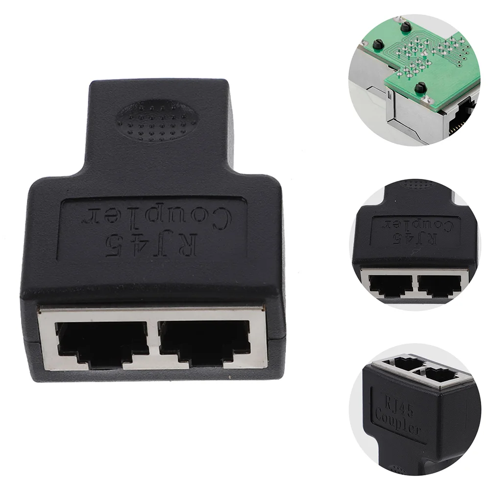 

1pc Network Office RJ45 Splitter Connector Splitter Adapter RJ45 Splitter Socket