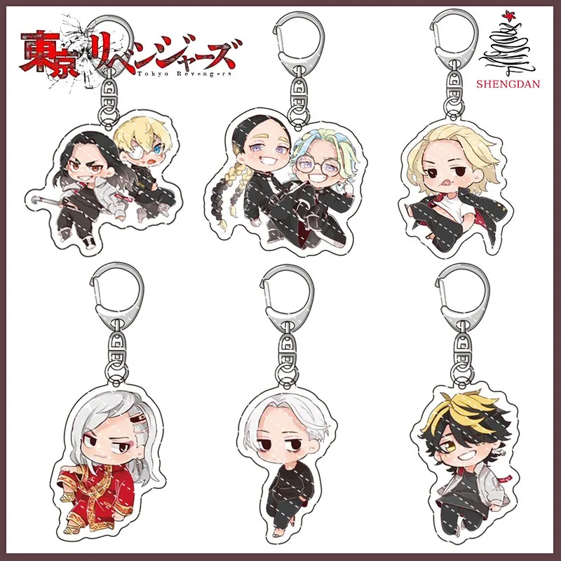 

Tokyo Revengers Anime Tokyo Avengers Cosplay Keychain Manjiro Ken Takemichi Hinata Atsushi Chibi Kawaii Bag Christmas Gift