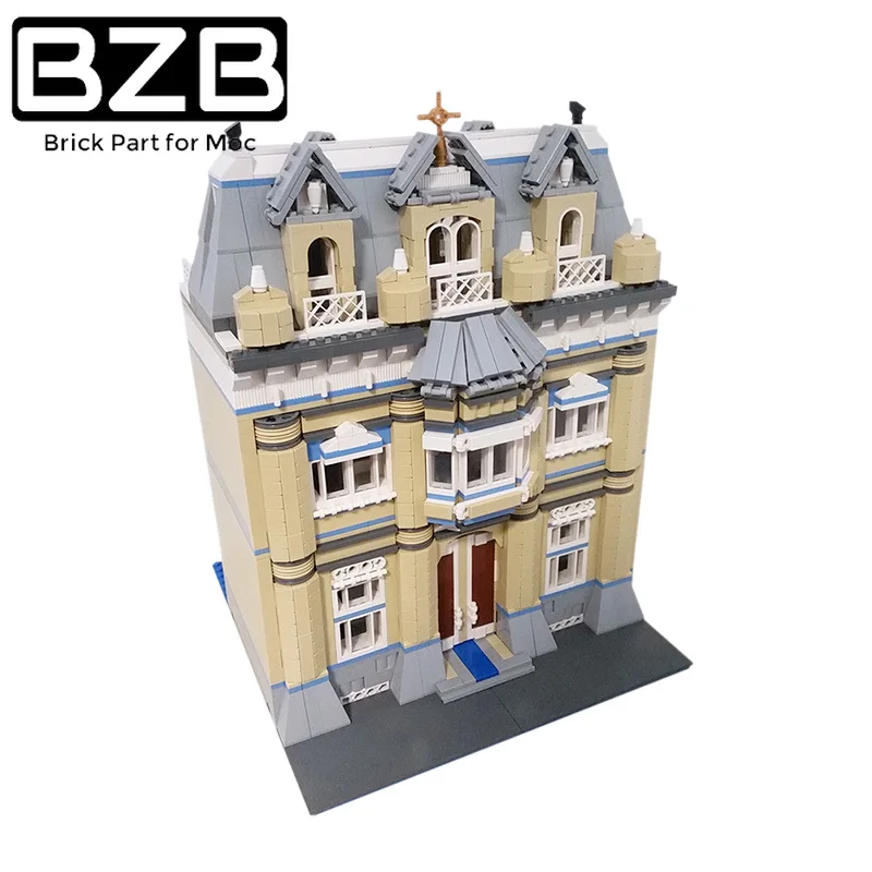 BZB MOC-54840 10214 альтернативный модульный школьный Конструктор &quotбашенный мост&quot