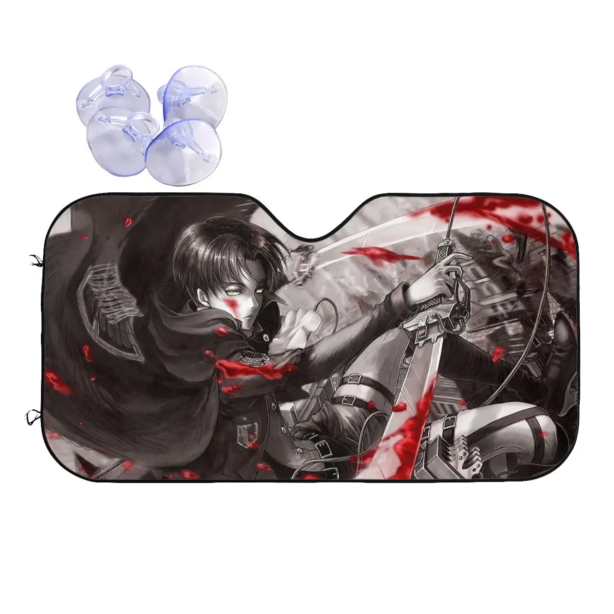 

Eren Attack On Titan Universal Windshield Sunshade Shingeki no Kyojin Anime Sunshade Visor Sun Shade Protect