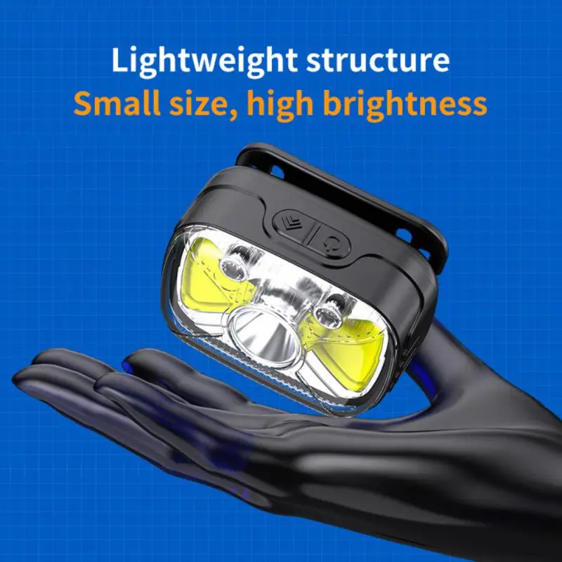 

Outdoor Camping Camping Bright Led Headlight Red Light Charging Smart Sensor Light Head-mounted SOS Fishing Light Headlamps